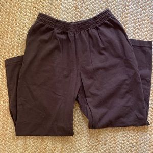los angeles apparel “8.5 OUNCE” stretchy waistband trousers